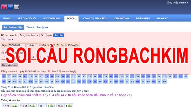Hướng Dẫn Soi Cầu Lô Rồng Bạch Kim Đơn Giản Nhất